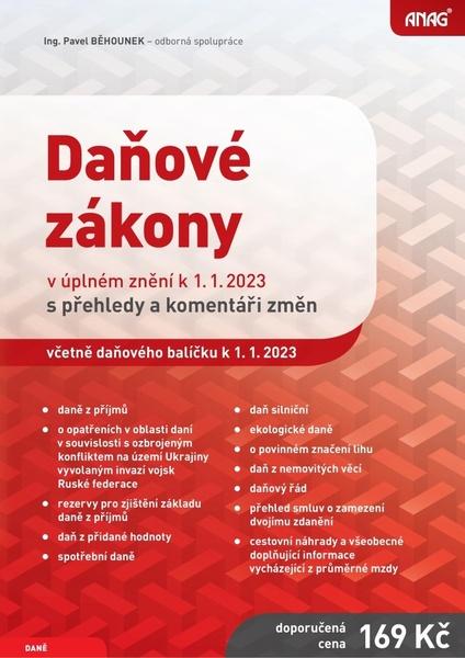Daňové zákony v úplném znění k 1. 1. 2023 - 9788075543769