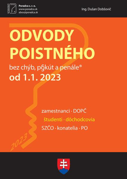 Odvody poistného od  1. 1. 2023 - 9788081622441