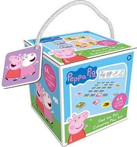 Levně Pexeso na cesty s omalovánkami Peppa