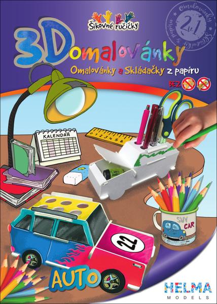 Levně 3D omalovánky Auto