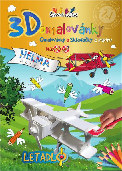 Levně 3D omalovánky Letadlo