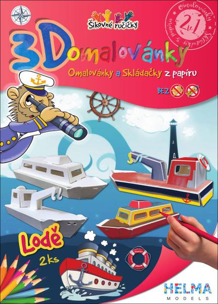 Levně 3D omalovánky Lodě