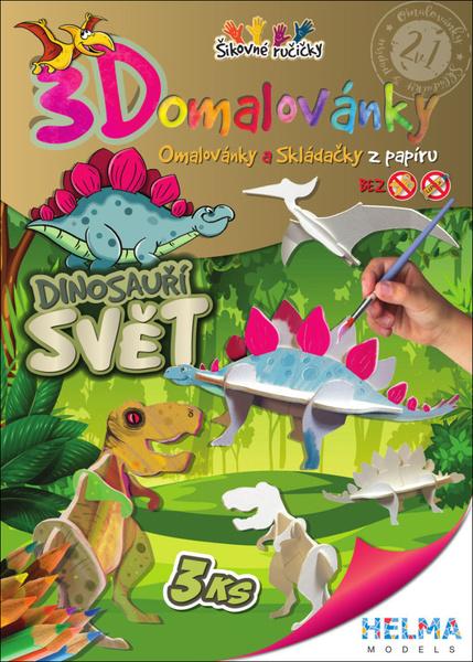 Levně 3D omalovánky Dinosauří svět A4 142741