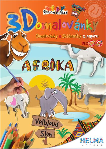 Levně 3D omalovánky Afrika