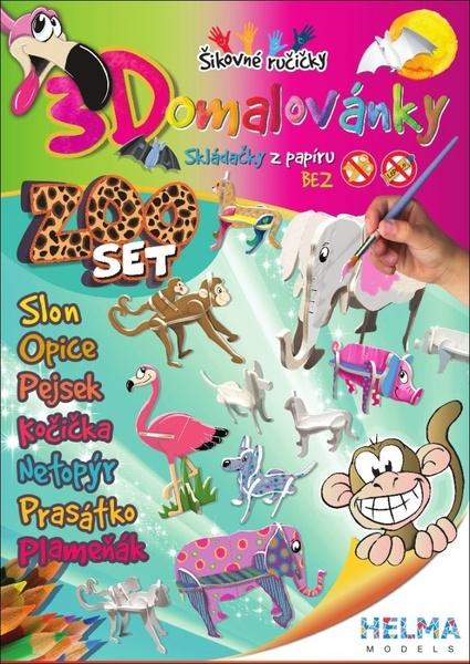 Levně 3D omalovánky ZOO