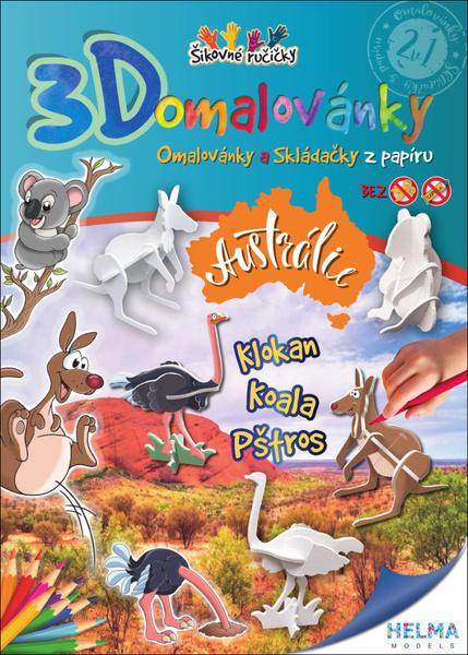 Levně 3D omalovánky Austrálie