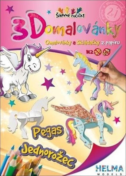 Levně 3D omalovánky Pegas, jednorožec