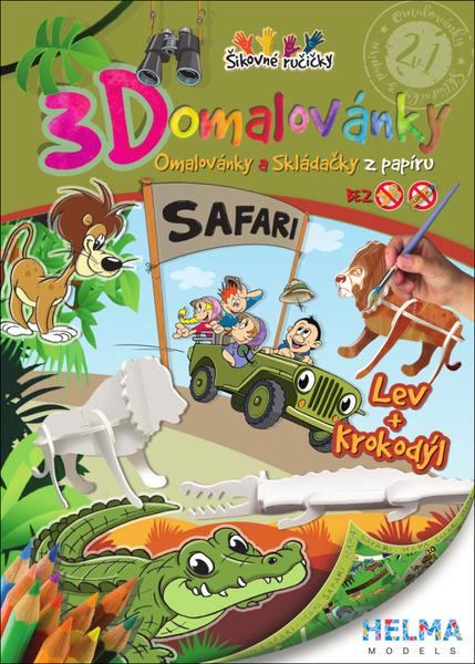 Levně 3D omalovánky Safari