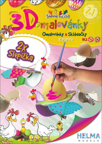 Levně 3D omalovánka A5 SET Slepička