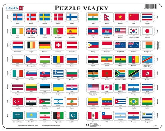 Levně Puzzle Vlajky
