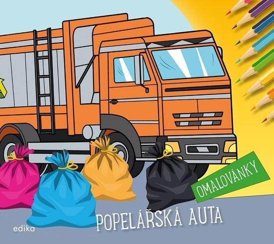 Levně Popelářská auta omalovánky