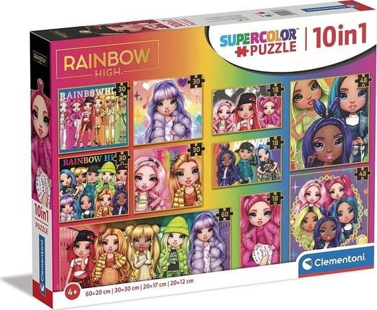 Levně CLEMENTONI Puzzle Rainbow High 10v1