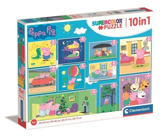 CLEMENTONI Puzzle Prasátko Peppa 10v1 - 20271