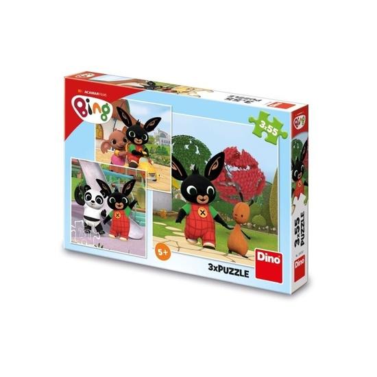 Levně Dino Bing si hraje 3x55 dílků