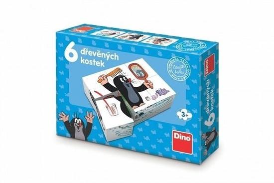 Levně DINO Obrázkové kostky Krtek, 6 kostek
