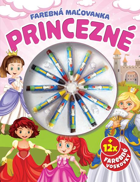 Levně Farebná maľovanka Princezné