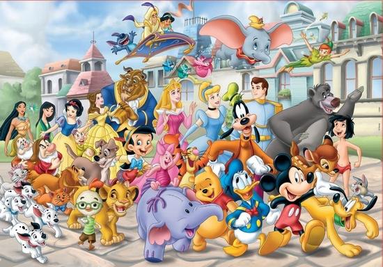EDUCA Puzzle Průvod postaviček Disney 200 dílků - 13289