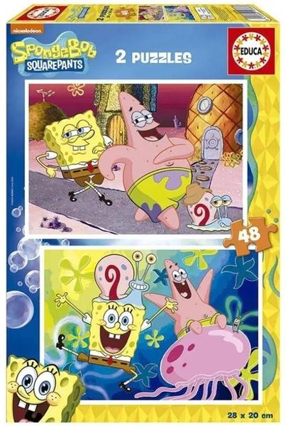 EDUCA Puzzle Sponge Bob 2x48 dílků - 19388