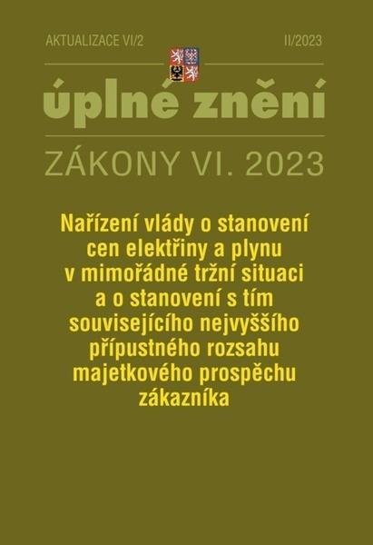 Aktualizace VI/2 – Nařízení vlády o stanovení cen elektřiny a plynu