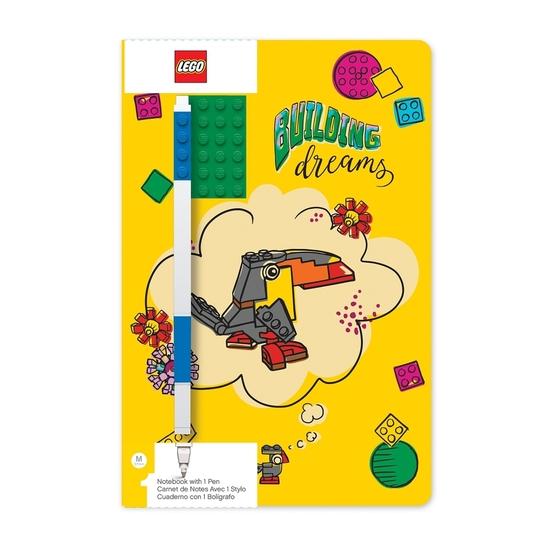 Levně LEGO Stationery Zápisník A5 s modrým perem Building Dreams