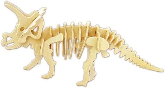 Levně Dřevěné 3D puzzle Triceratops
