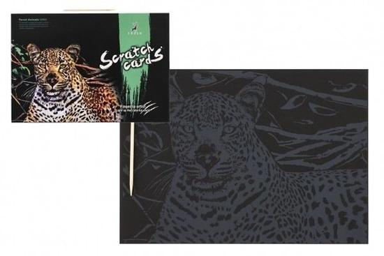 Levně Škrabací obrázek barevný Gepard 40 5x28 5cm A3