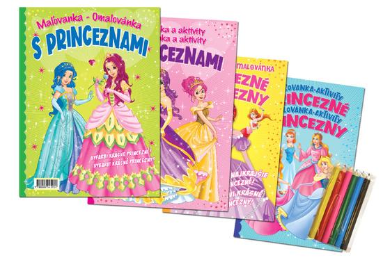 Levně Maľovanka Omalovánka a aktivity s princeznami