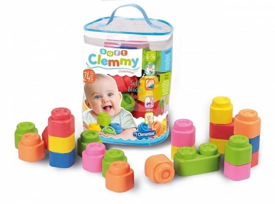 Soft Clemmy Sada 24 měkkých kostek v plastové tašce