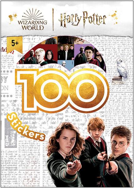 100 samolepek s omalovánkovými listy Harry Potter