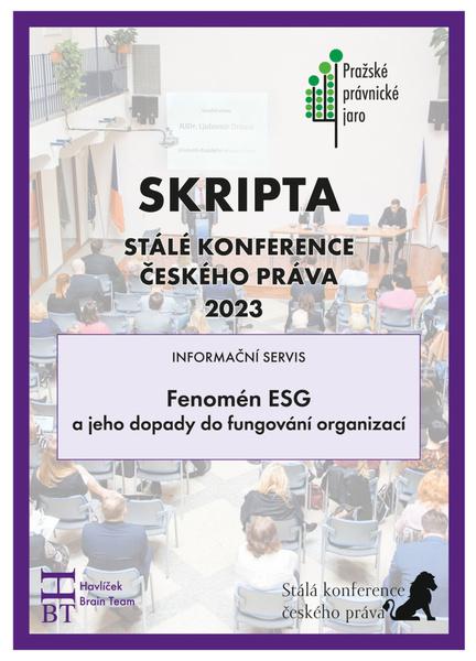 Levně Skripta SKČP Fenomén ESG