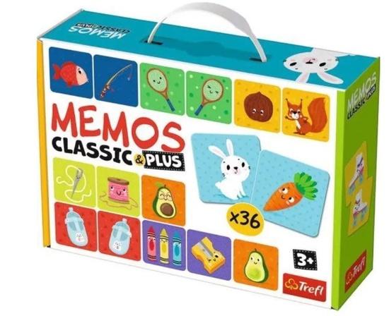 Levně TREFL Pexeso Classic&Plus Logic 3v1