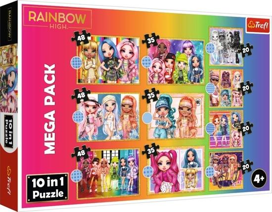 Levně TREFL Puzzle Rainbow High MEGA PACK 10v1
