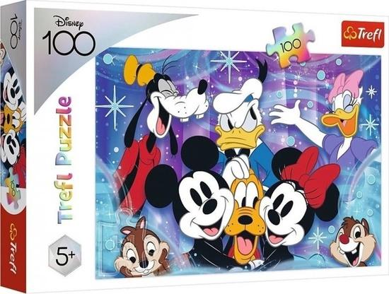 Levně TREFL Puzzle Disney 100 let: Zábava v Disney Worldu 100 dílků
