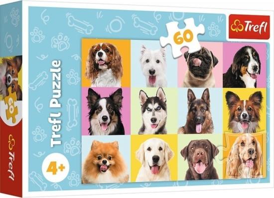 Levně TREFL Puzzle Roztomilí pejsci 60 dílků