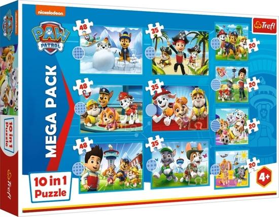 TREFL Puzzle Tlapková patrola MEGA PACK 10v1 - 96001