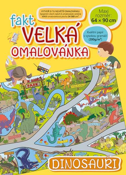 Levně Fakt velká omalovánka Dinosauři