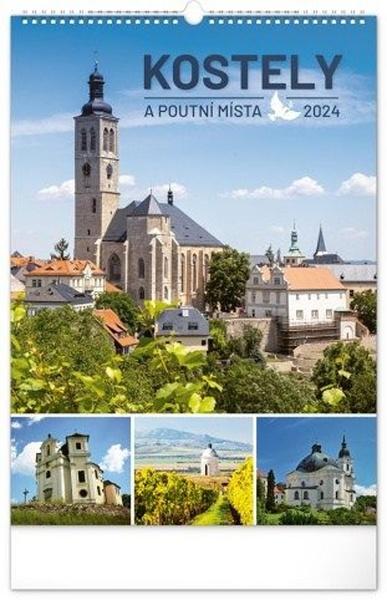 Kostely a poutní místa 2024 - nástěnný kalendář