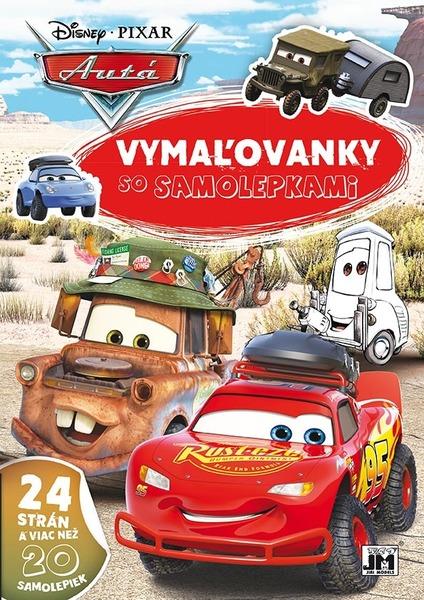 Levně Vymaľovanky so samolepkami Autá