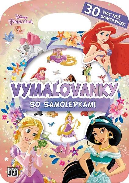 Levně Vymaľovanky so samolepkami Disnej Princezná