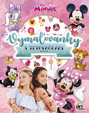 Vymaľovanky s tetovsčkami Minnie