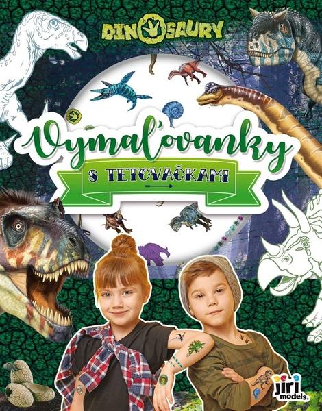 Levně Vymaľovanky s tetovsčkami Dinosaury