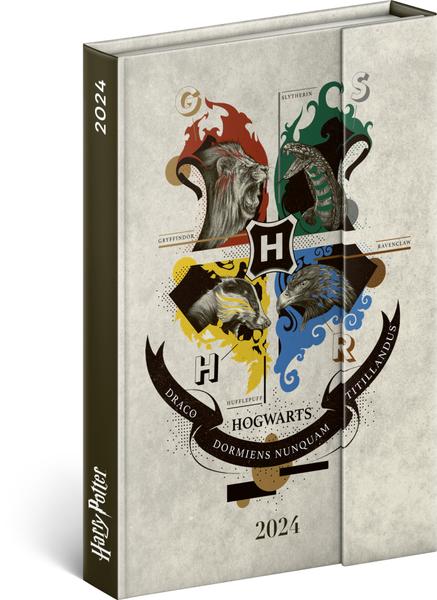 Týdenní magnetický diář Harry Potter 2024