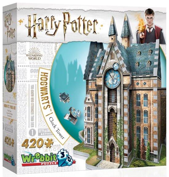 WREBBIT 3D puzzle Harry Potter: Bradavice, Hodinová věž 420 dílků - 01013