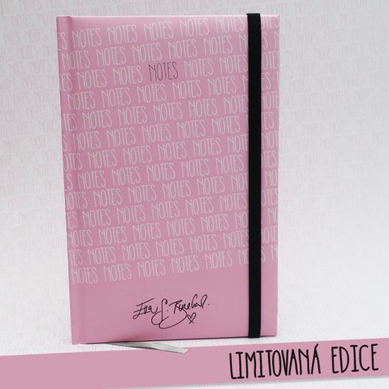 Levně Eva Salvatore Burešová Notes linkovaný A5 Růžový