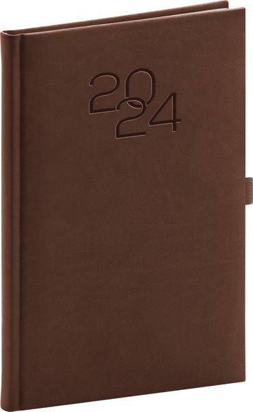 Týdenní diář Vivella Classic 2024 hnědý