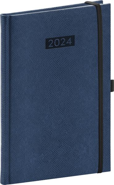 Týdenní diář Diario 2024 tmavě modrý