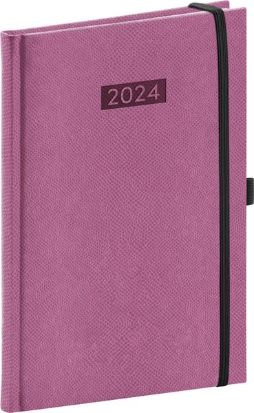 Týdenní diář Diario 2024 růžový
