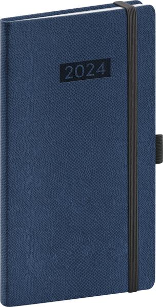Kapesní diář Diario 2024 tmavě modrý