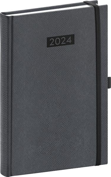 Denní diář Diario 2024 šedý