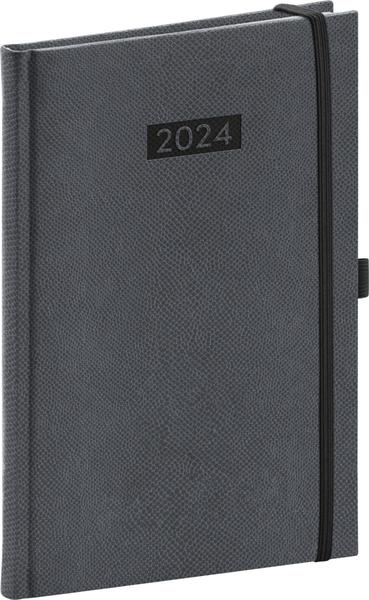 Týdenní diář Diario 2024 šedý